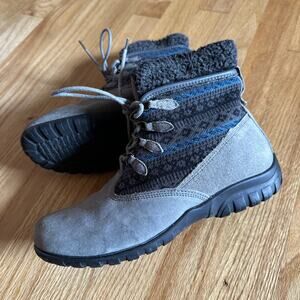 Propet Ankle Boots Booties Shoes Women’s 7.5 M B Grey Suede Women’s Fabric BP